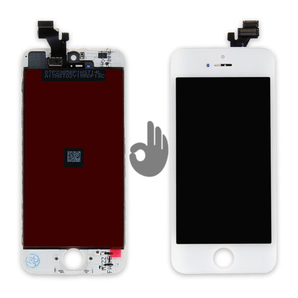 Дисплей iPhone 5 белый (LCD экран, тачскрин, стекло, модуль в сборе)