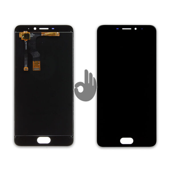 Оригинальный дисплей Meizu M5 Note (M621) черный (LCD экран, тачскрин, модуль в сборе)