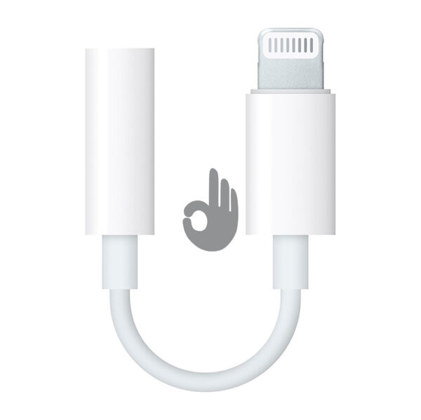 Адаптер Lightning/выход 3,5mm для наушников | OEM — изображение 2