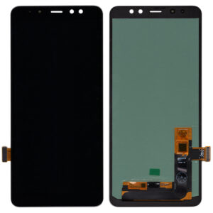 Дисплей Samsung A730 Galaxy A8 Plus (2018) с черным тачскрином ips