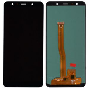 Дисплей Samsung A750 Galaxy A7 (2018) с черным тачскрином oled