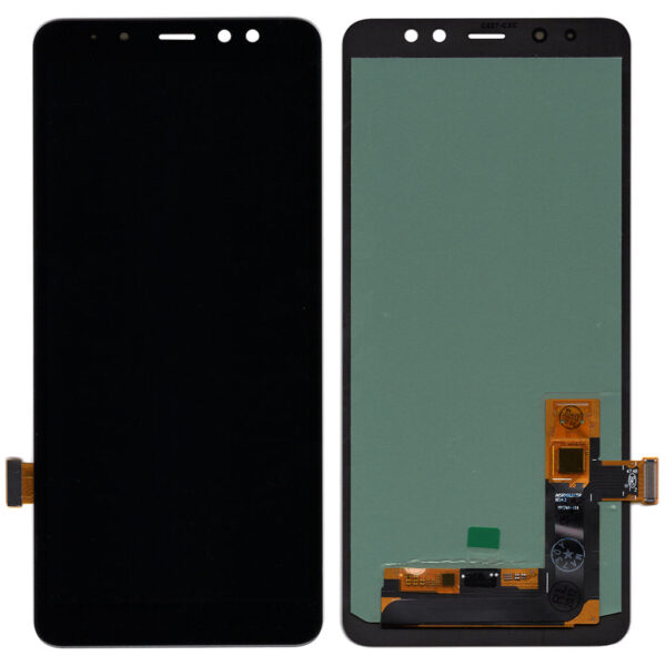 Оригинальный Дисплей Samsung A730 Galaxy A8 Plus (2018) с черным тачскрином