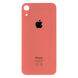 Заднее стекло корпуса iPhone XR | Коралловое | с большим вырезом под камеру