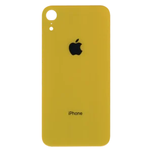 Заднее стекло корпуса iPhone XR | Желтое | с большим вырезом под камеру