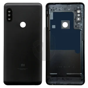 Задня кришка Xiaomi Redmi Note 5 зі склом | Чорна (Black)