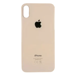 Заднє скло корпусу iPhone XS Max з великим вирізом під камеру | Золоте (Gold)