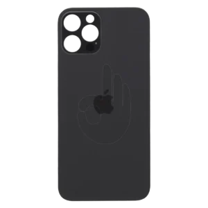 Заднее стекло корпуса iPhone 12 Pro с большим вырезом под камеру | Graphite