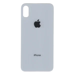 Заднее стекло корпуса iPhone XS с большим вырезом под камеру | Original PRC | White