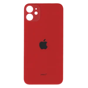 Заднє скло корпусу iPhone 11 | Червоне | з великим вирізом під камеру
