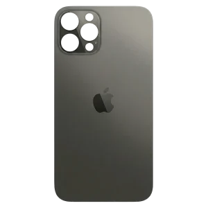 Заднє скло корпусу iPhone 12 Pro Max з великим вирізом під камеру Graphite