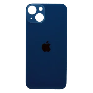 Заднее стекло корпуса iPhone 13 с большим вырезом под камеру Blue