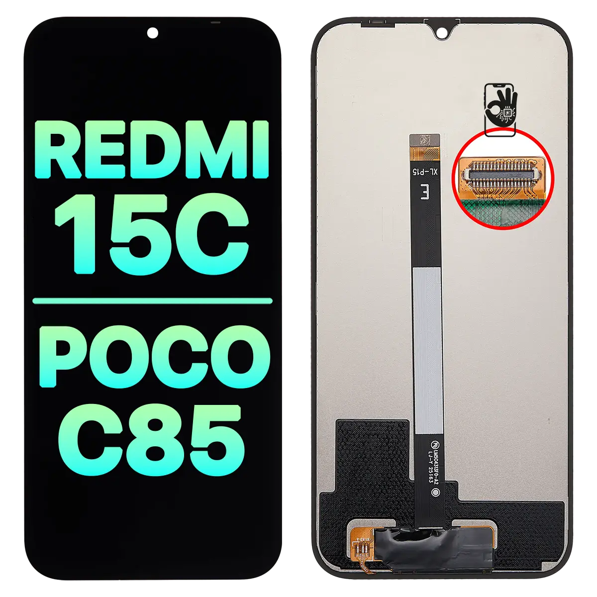 Дисплей Xiaomi Redmi 15C 4G / Redmi 15C 5G / Poco C85 (Global) TFT с тачскрином Дисплей Xiaomi Redmi 15C 4G / Redmi 15C 5G / Poco C85 (Global) TFT с тачскрином