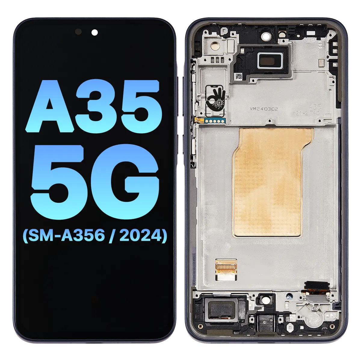 Дисплей Samsung Galaxy A35 5G (SM-A356 / 2024) OLED полноразмерная, с тачскрином и рамкой Awesome Navy Дисплей Samsung Galaxy A35 5G (SM-A356 / 2024) OLED полноразмерная, с тачскрином и рамкой Awesome Navy